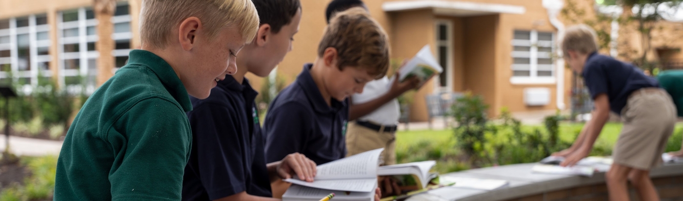 Boys outdoor classroom